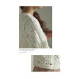 フラワーレースを紡いだ大人可愛いかぎ編みニットカーディガン レディース ファッシ… | Sawa a la mode | 詳細画像12 