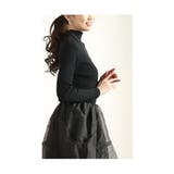 モードに華やぐニット切り替えアシンメトリーオーガンジーワンピース レディース | Sawa a la mode | 詳細画像14