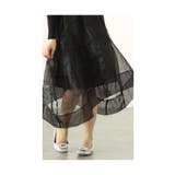 モードに華やぐニット切り替えアシンメトリーオーガンジーワンピース レディース | Sawa a la mode | 詳細画像16