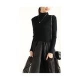 モードに華やぐニット切り替えアシンメトリーオーガンジーワンピース レディース | Sawa a la mode | 詳細画像17