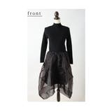 モードに華やぐニット切り替えアシンメトリーオーガンジーワンピース レディース | Sawa a la mode | 詳細画像20