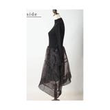 モードに華やぐニット切り替えアシンメトリーオーガンジーワンピース レディース | Sawa a la mode | 詳細画像21