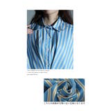 大人ジェンヌにキマるストライプ柄シャツワンピース レディース ファッション | Sawa a la mode | 詳細画像4 