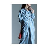 大人ジェンヌにキマるストライプ柄シャツワンピース レディース ファッション | Sawa a la mode | 詳細画像16 