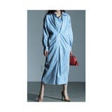 大人ジェンヌにキマるストライプ柄シャツワンピース レディース ファッション | Sawa a la mode | 詳細画像19 