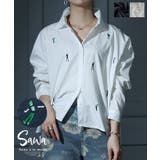 キャッチーな刺繍でリズムを加える長袖シャツ レディース ファッション | Sawa a la mode | 詳細画像1