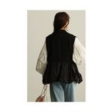 甘辛な大人スタイル異素材ジレジャケット レディース ファッション | Sawa a la mode | 詳細画像15