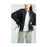 大人の抜け感を纏うライトオンスデニム襟付きビックブルゾン レディース ファッション | Sawa a la mode | 詳細画像10
