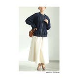 大人の抜け感を纏うライトオンスデニム襟付きビックブルゾン レディース ファッション | Sawa a la mode | 詳細画像18