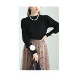 手元に華を添えるフラワーモチーフスリーブニットトップス レディース ファッション | Sawa a la mode | 詳細画像17 