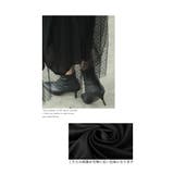 ふわっとチュールのフロッキードットロングスカート レディース ファッション | Sawa a la mode | 詳細画像4