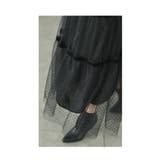 ふわっとチュールのフロッキードットロングスカート レディース ファッション | Sawa a la mode | 詳細画像9