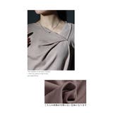 ヒトクセでこなれるタックネックライトニットソー レディース ファッション | Sawa a la mode | 詳細画像4