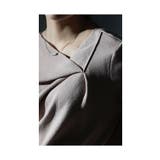 ヒトクセでこなれるタックネックライトニットソー レディース ファッション | Sawa a la mode | 詳細画像9
