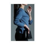 ヒトクセでこなれるタックネックライトニットソー レディース ファッション | Sawa a la mode | 詳細画像19