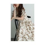 レトロで可愛い花が舞う肩あきリボンスリーブカシュクールワンピース レディース | Sawa a la mode | 詳細画像5