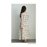 レトロで可愛い花が舞う肩あきリボンスリーブカシュクールワンピース レディース | Sawa a la mode | 詳細画像11