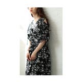 レトロで可愛い花が舞う肩あきリボンスリーブカシュクールワンピース レディース | Sawa a la mode | 詳細画像17