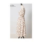 レトロで可愛い花が舞う肩あきリボンスリーブカシュクールワンピース レディース | Sawa a la mode | 詳細画像21