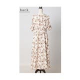 レトロで可愛い花が舞う肩あきリボンスリーブカシュクールワンピース レディース | Sawa a la mode | 詳細画像22