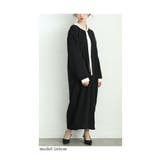 オン オフ使えるボウタイリボンのバイカラーロングワンピース レディース | Sawa a la mode | 詳細画像6 