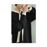 オン オフ使えるボウタイリボンのバイカラーロングワンピース レディース | Sawa a la mode | 詳細画像8 