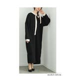 オン オフ使えるボウタイリボンのバイカラーロングワンピース レディース | Sawa a la mode | 詳細画像10 