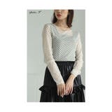 単品でも重ねても可愛いドット柄シアーチュールトップス レディース ファッション | Sawa a la mode | 詳細画像5