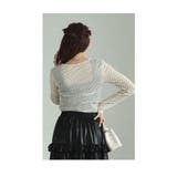 単品でも重ねても可愛いドット柄シアーチュールトップス レディース ファッション | Sawa a la mode | 詳細画像7