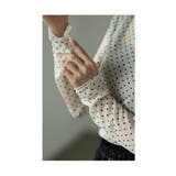 単品でも重ねても可愛いドット柄シアーチュールトップス レディース ファッション | Sawa a la mode | 詳細画像9
