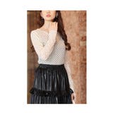 単品でも重ねても可愛いドット柄シアーチュールトップス レディース ファッション | Sawa a la mode | 詳細画像10