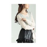 単品でも重ねても可愛いドット柄シアーチュールトップス レディース ファッション | Sawa a la mode | 詳細画像14