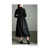 スタイルアップする異素材ハーフジップワンピース レディース ファッション | Sawa a la mode | 詳細画像9