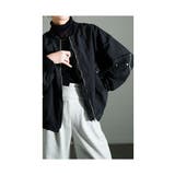 こなれるスパイス加える異素材ドッキングブルゾン レディース ファッション | Sawa a la mode | 詳細画像11