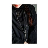 こなれるスパイス加える異素材ドッキングブルゾン レディース ファッション | Sawa a la mode | 詳細画像19