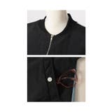 こなれるスパイス加える異素材ドッキングブルゾン レディース ファッション | Sawa a la mode | 詳細画像23