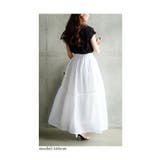 レディな装いに包まれるリボン付きギャザーフレアスカート レディース ファッション | Sawa a la mode | 詳細画像6