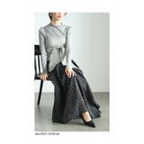 レディな装いに包まれるリボン付きギャザーフレアスカート レディース ファッション | Sawa a la mode | 詳細画像14
