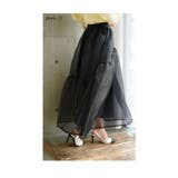 さりげない艶めきを纏うラメオーガンジーボリュームスカート レディース ファッション | Sawa a la mode | 詳細画像7