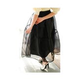 さりげない艶めきを纏うラメオーガンジーボリュームスカート レディース ファッション | Sawa a la mode | 詳細画像9