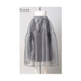 さりげない艶めきを纏うラメオーガンジーボリュームスカート レディース ファッション | Sawa a la mode | 詳細画像20