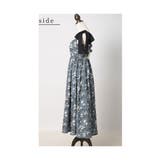 アンティークフラワーを散りばめた肩紐リボンフレアワンピース レディース | Sawa a la mode | 詳細画像21