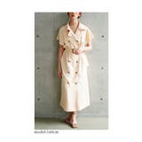 気品感じるクラシカルなケープカラートレンチワンピース レディース ファッション | Sawa a la mode | 詳細画像6