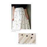 ドラマティックなドットプリントロングティアードスカート レディース ファッション | Sawa a la mode | 詳細画像4