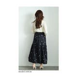 ドラマティックなドットプリントロングティアードスカート レディース ファッション | Sawa a la mode | 詳細画像18