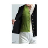 着映え力抜群な重ね着風配色ニットカーディガン レディース ファッション | Sawa a la mode | 詳細画像3 