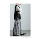 スタイリッシュさ宿るストライプ柄プリーツスカート レディース ファッション | Sawa a la mode | 詳細画像6