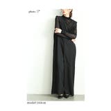 可愛らしさを添える胸元フリルのワイドレッグオーバーオール レディース ファッション | Sawa a la mode | 詳細画像3