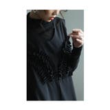 可愛らしさを添える胸元フリルのワイドレッグオーバーオール レディース ファッション | Sawa a la mode | 詳細画像8