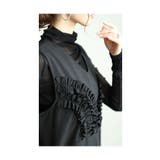 可愛らしさを添える胸元フリルのワイドレッグオーバーオール レディース ファッション | Sawa a la mode | 詳細画像16